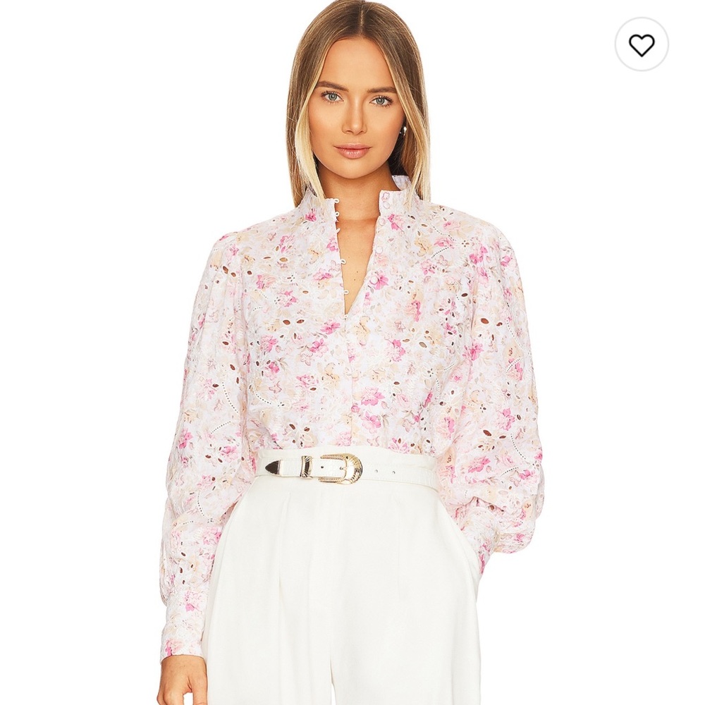 Bardot Revolve Hendry Floral Top in Vintage Floral, size US 8
